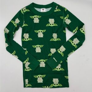 Hanna Andersson BNWOT Green Star Wars Pajama Shirt- Size 6/7